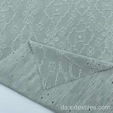polyester spandex single jacquard strikket stof